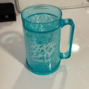 Beach Day Every Day Aqua Gel Cooler Mug - Turquoise Party Drinkware